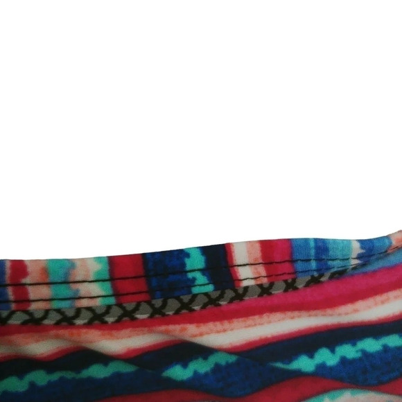 Krista Swim/Bathing Suit Top Tankini, Multi Colored Stripes M - Picture 3 of 10